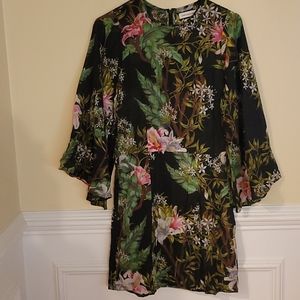 Isabel Marant floral dress with bell sleeves